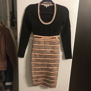 Ronny kobo bandage type of dress, side and back cutouts.